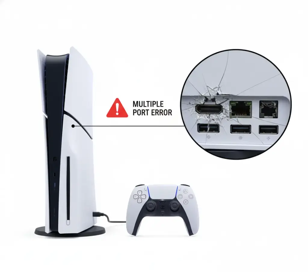 Naprawa Portów (USB, HDMI, Sieciowy) - Sony PS5 Slim