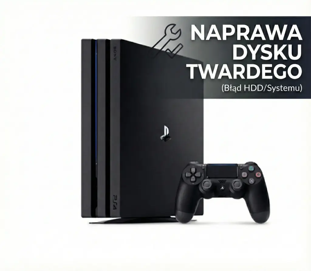 Naprawa Dysku Twardego (Błąd HDD/Systemu) - Sony PS4 PRO