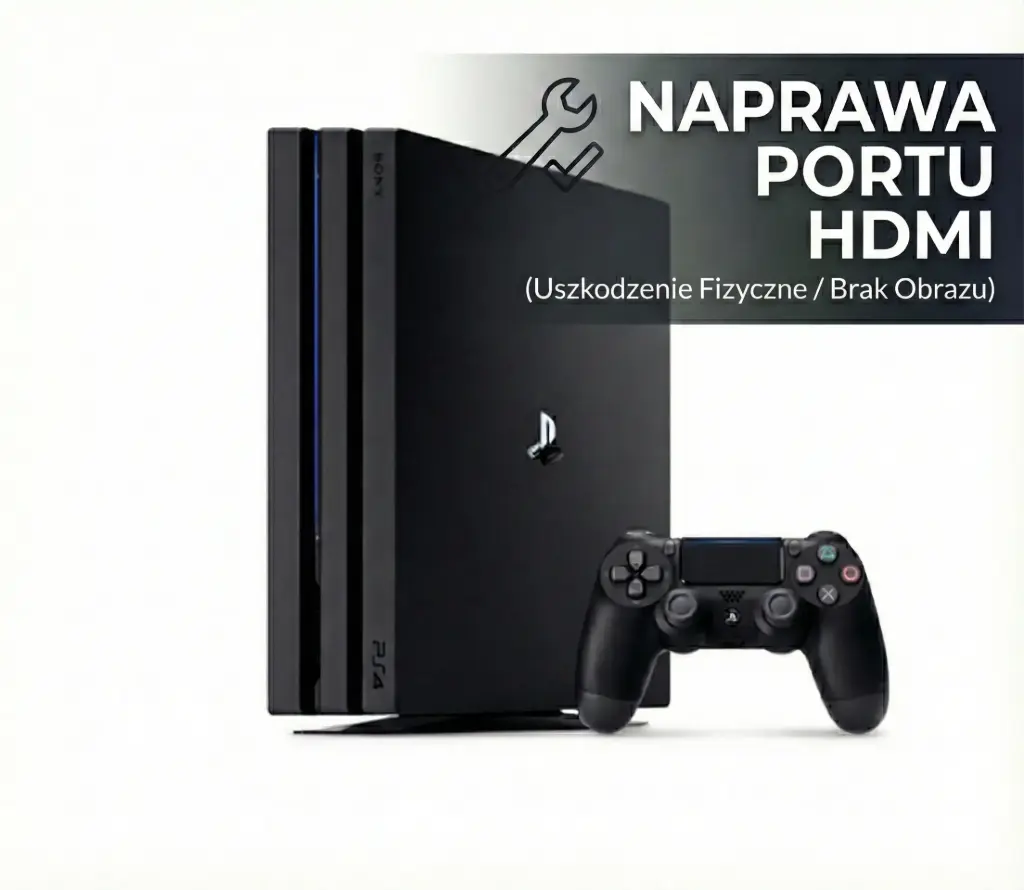 Naprawa Portu HDMI (Uszkodzenie Fizyczne / Brak Obrazu) - Sony PS4 PRO