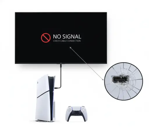 Naprawa Portu HDMI (Brak Obrazu) - Sony PS5 Slim
