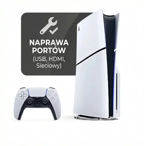 Naprawa Portów (USB, HDMI, Sieciowy) - Sony PS5 Slim